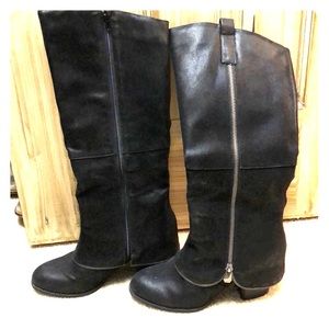Fergalicious black boots sz 8